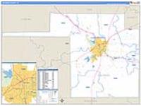 Tom Green, Tx Carrier Route Wall Map